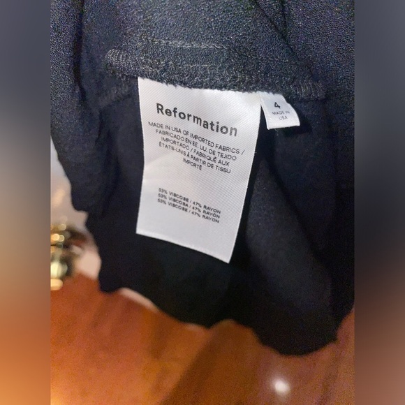 New! Reformation Sigmund Black High Slit Dress 🖤 size 4 - Picture 11 of 13